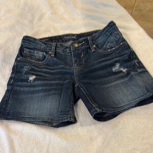 Vigoss Blue Jean Shorts Distressed Cut-Off